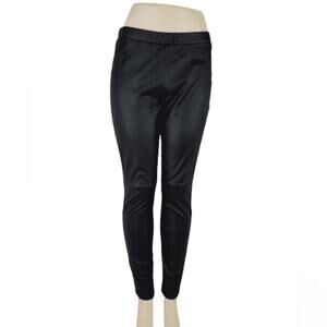Trouvé from Nordstrom faux suede leather pull on leggings size medium
